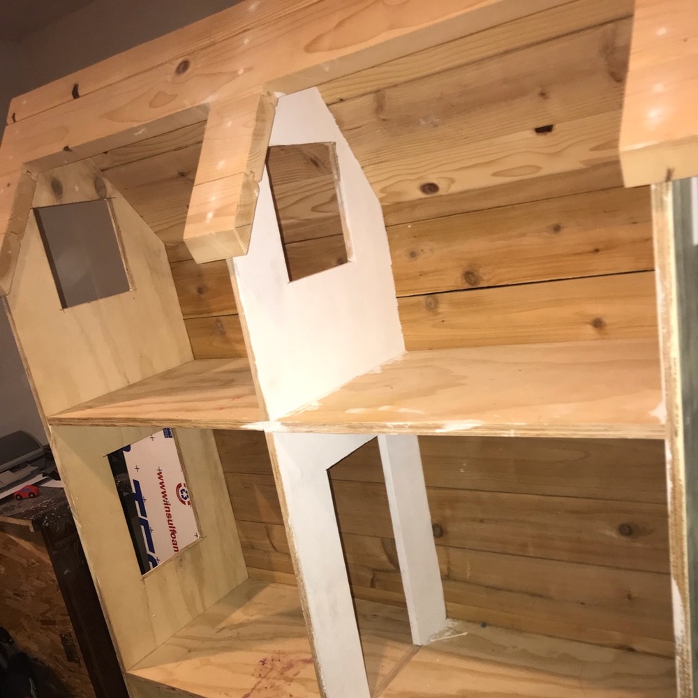 5ft tall dollhouse Hand made.